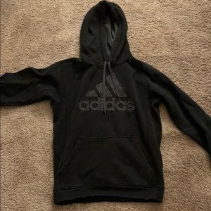 Black Adidas logo hoodie